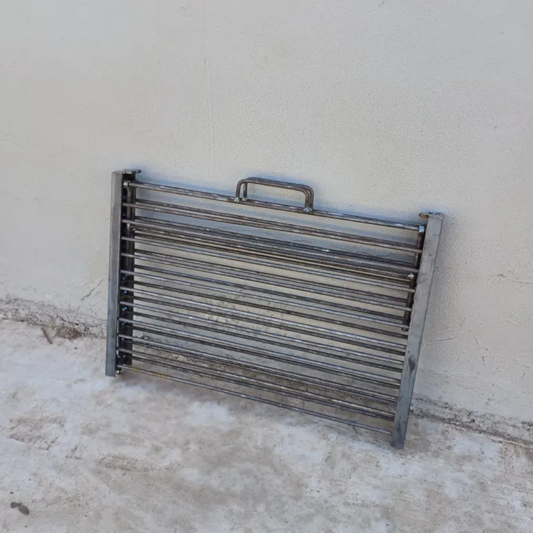 Parrilla Portátil Aço Inox 304 - 6 mm, 80x50