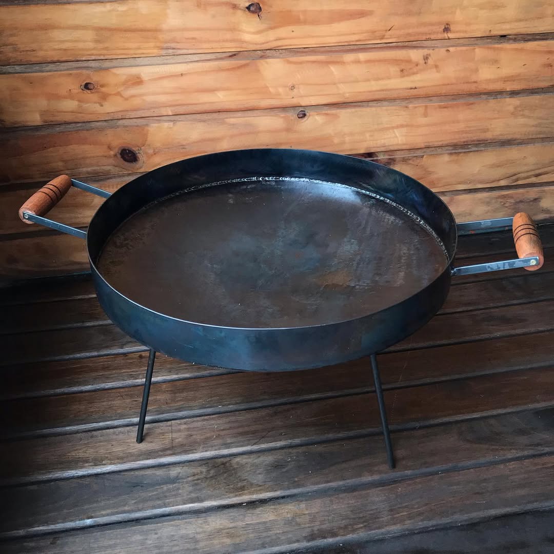 Disco de Arado com Borda e Alça de Madeira Boa 47cm 55cm - 67cm - 77cm - 87cm