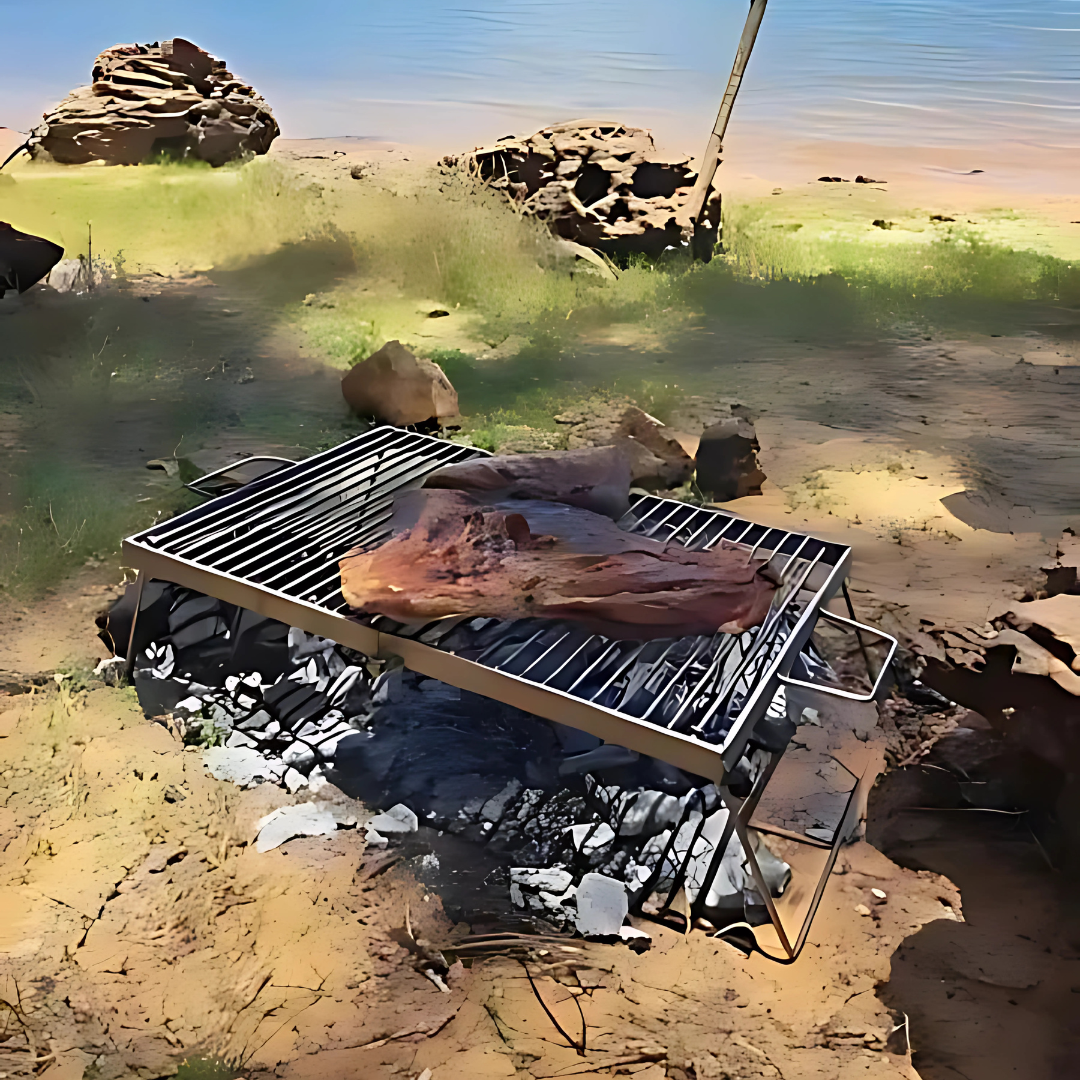 Parrilla Dobrável de Aço inox 304 - 60 x 40