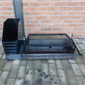 Churrasqueira Compacta com Parrilla Articulada e Tambor de Braseiro