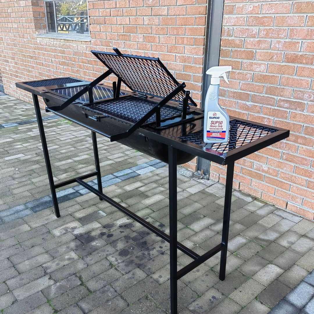 Parrilla Articulada com Apoios Laterais – 1,10m Altura x 1m Comprimento