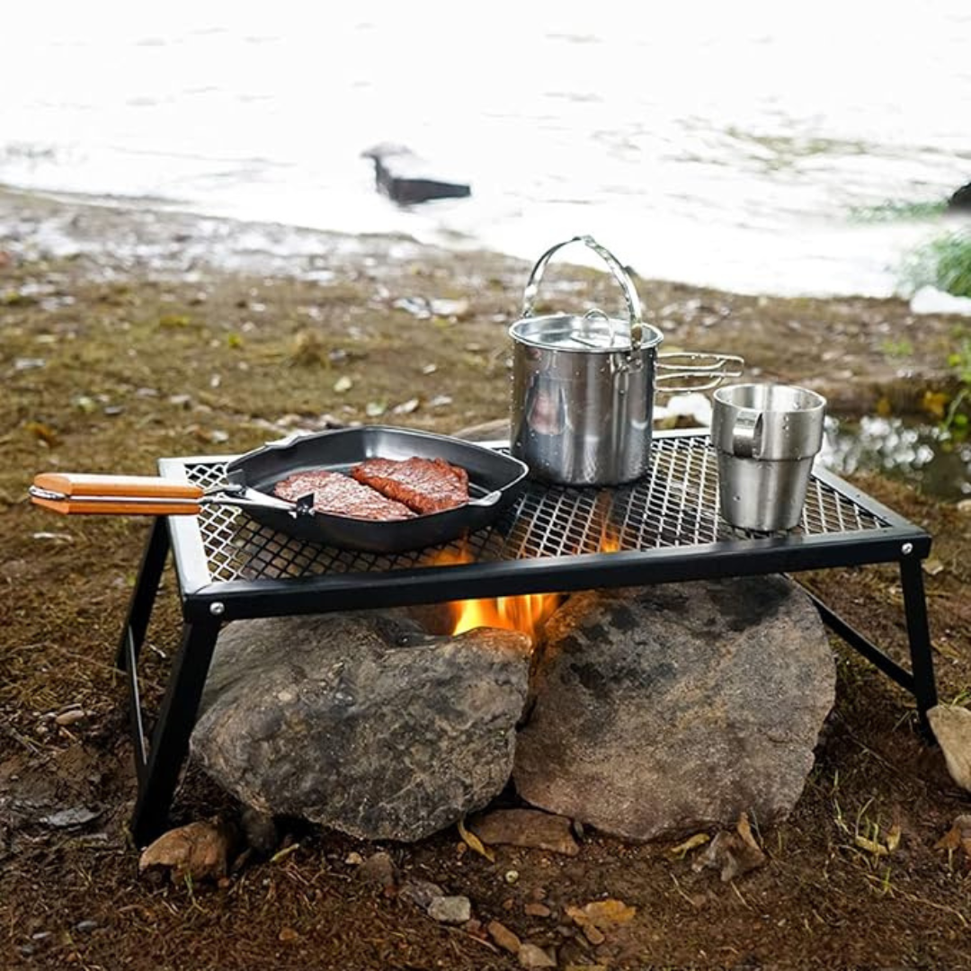 Parrilla de Apoio com Pés Dobráveis